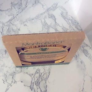 Gold “It is what it is”  MantraBand bracelet.